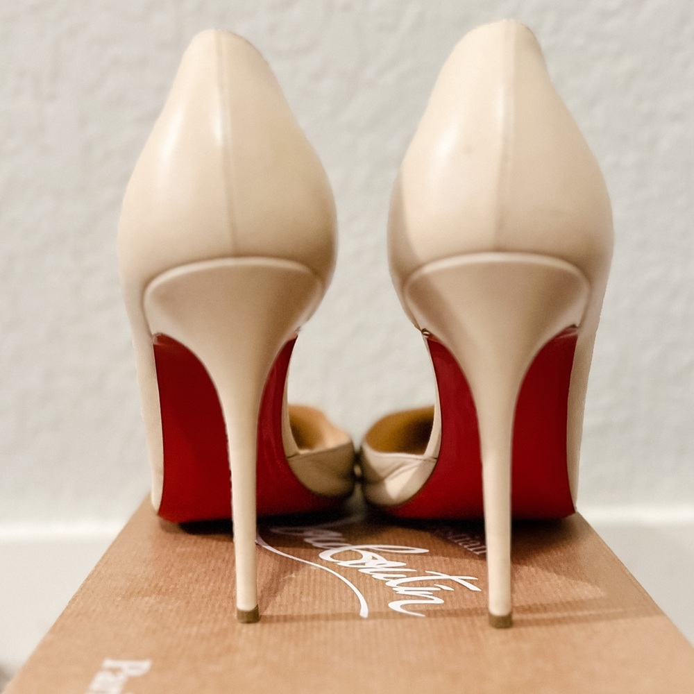 Christian Louboutin Iriza 100mm Pumps- Nude- Size 41.5